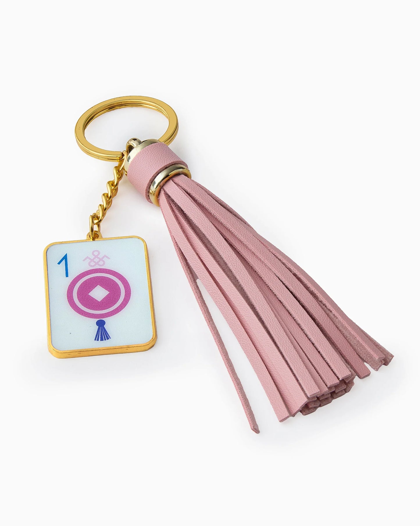 ONE DOT :Tasseled Keychain