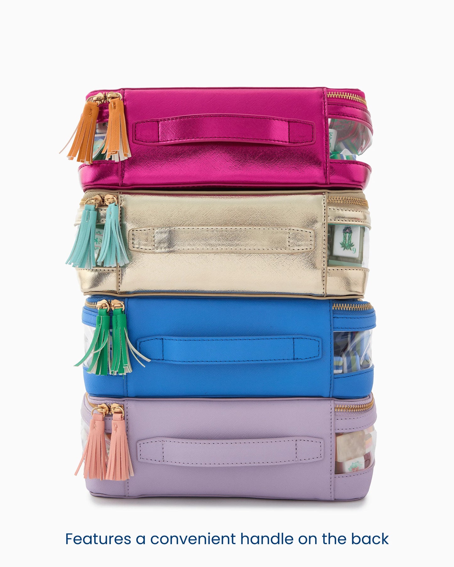 METALLIC HOT PINK: Stacking Tile Storage Bag