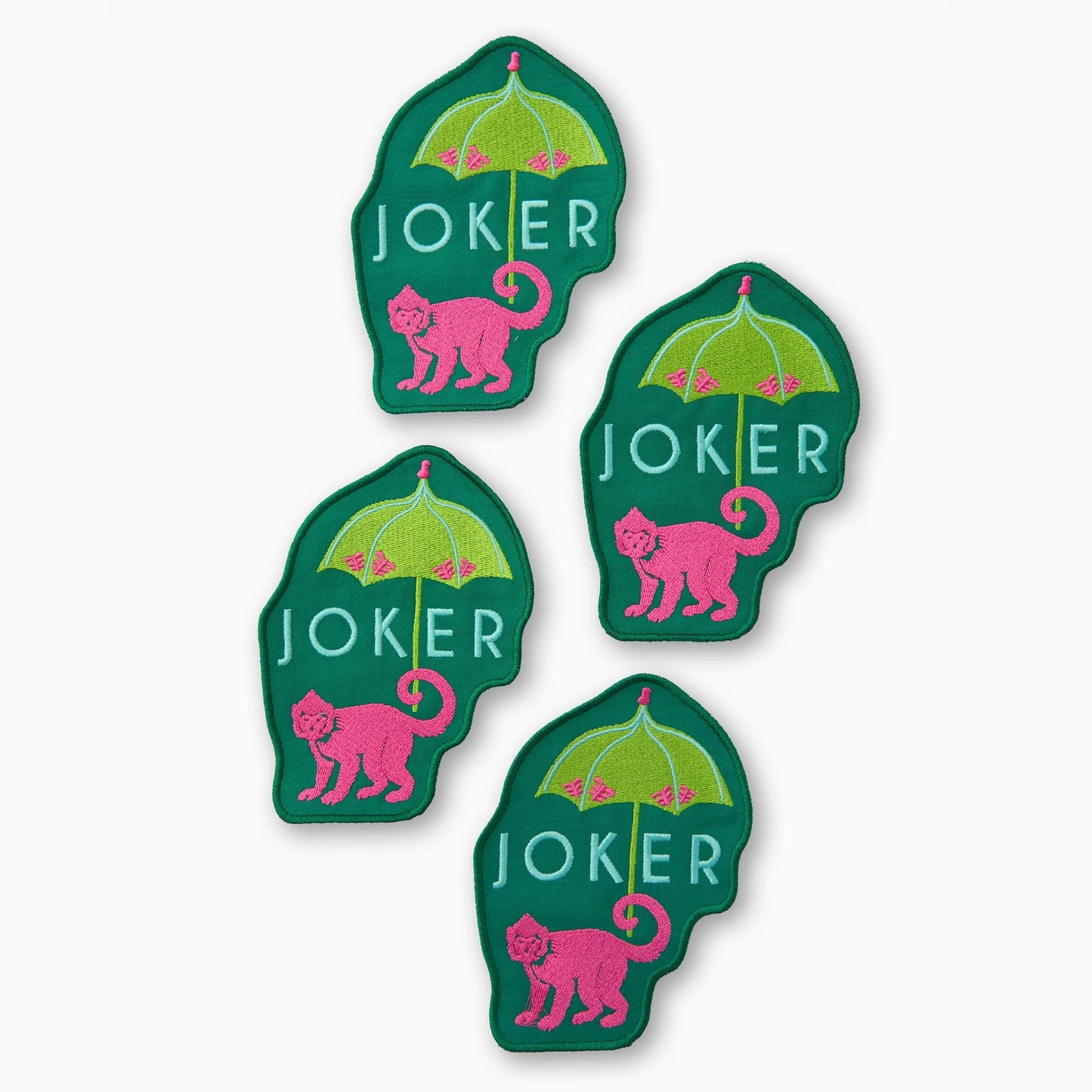 MONKEY JOKER : Embroidered Cocktail Napkins