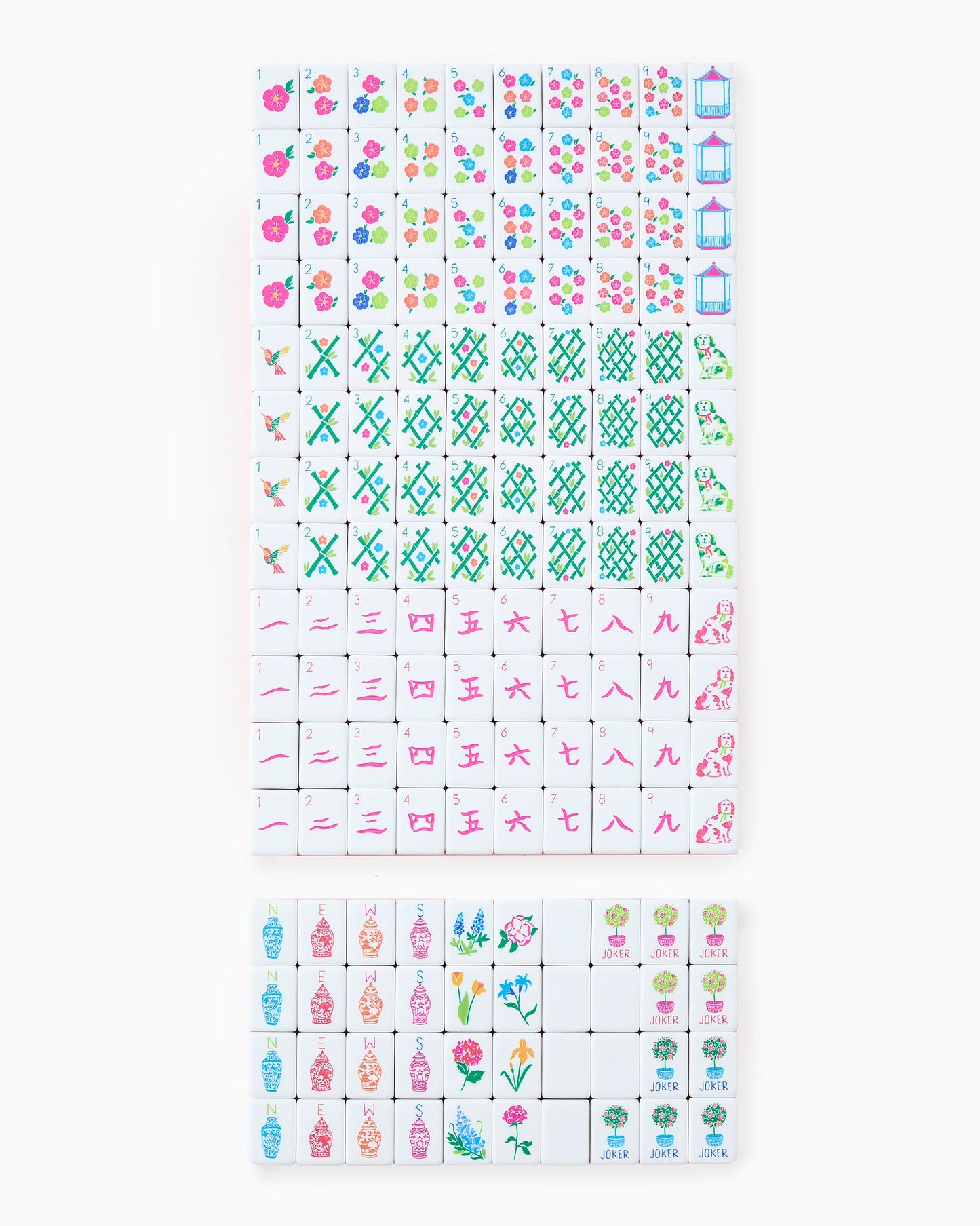 SUNSET: Mahjong Tile Set