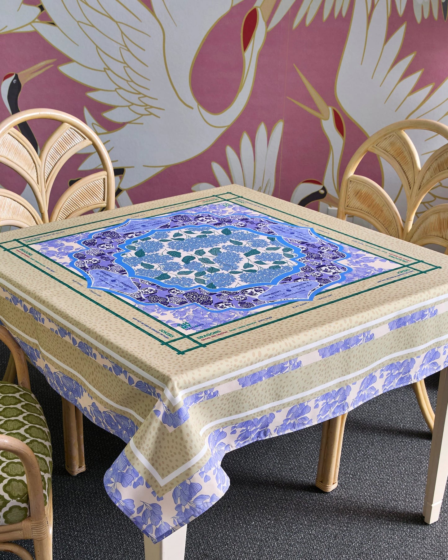 FLORA : Mahjong Tablecloth