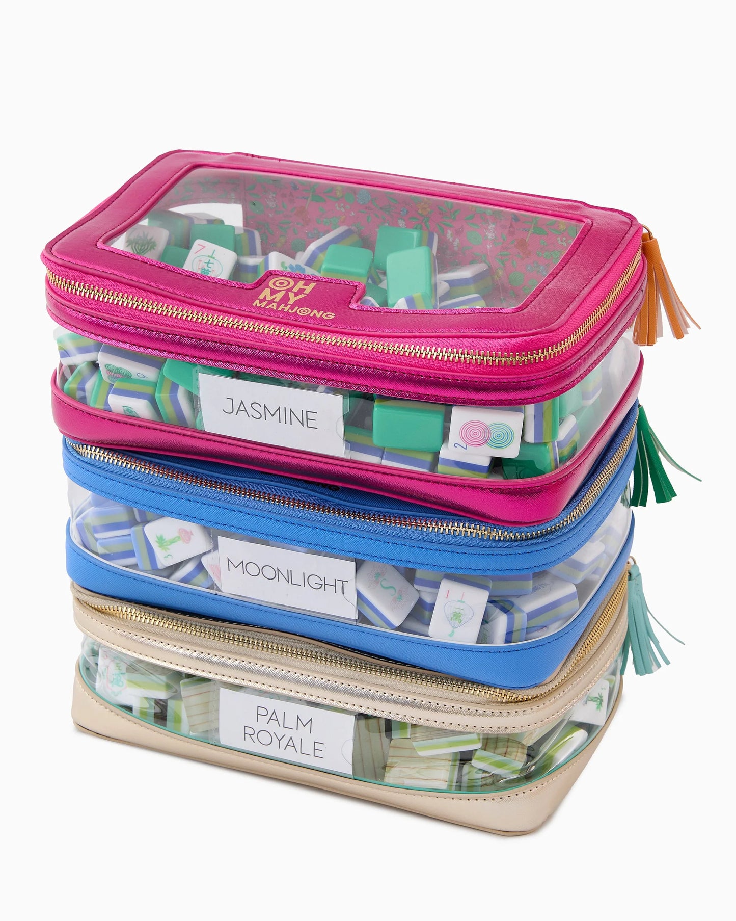Oh My Mahjong stacking tile storage bags