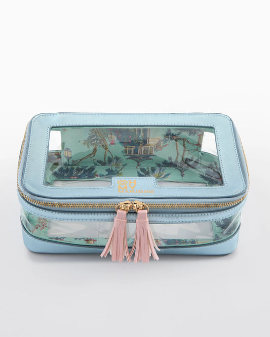 METALLIC LIGHT BLUE: Stacking Tile Storage Bag