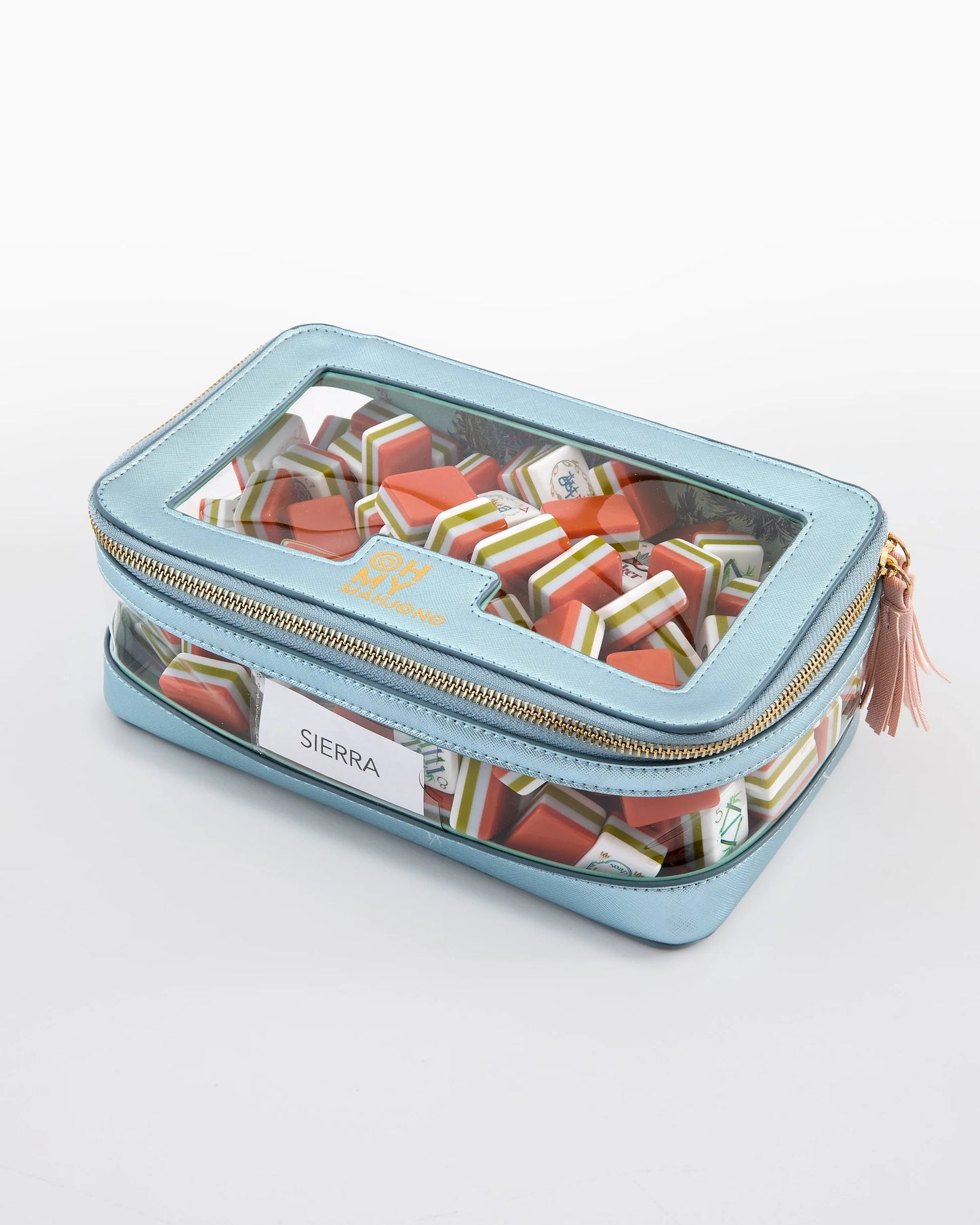METALLIC LIGHT BLUE: Stacking Tile Storage Bag